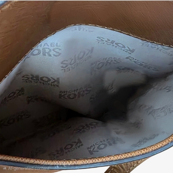 Michael Kors Tan Leather Tote Bag - Picture 13 of 14